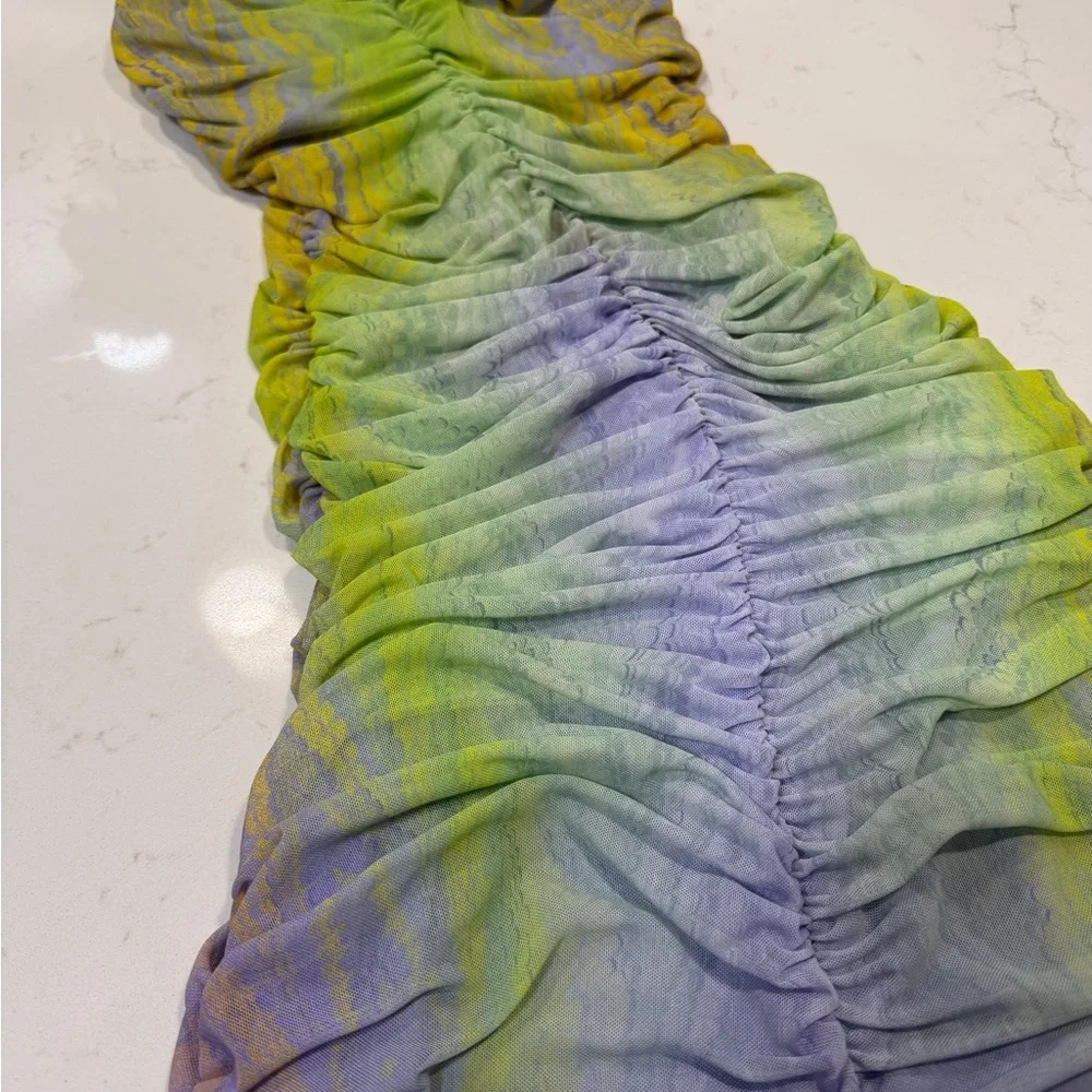 Multicolor Ruched Women's Top - Picture 2 of 3